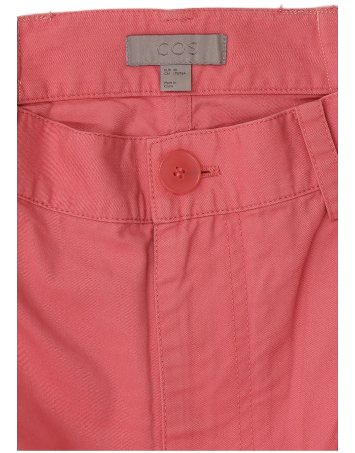 COS Γυναικείο ψηλόμεσο ίσιο παντελόνι Chino EU 40 Medium W30 L27 Pink