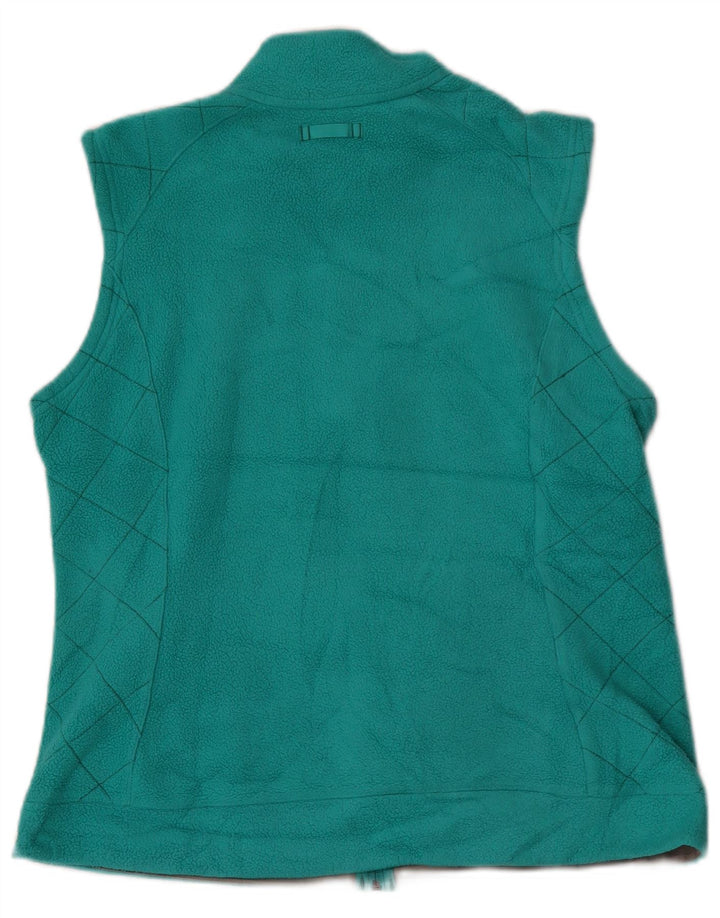 Eddie Bauer Γυναικείο Fleece Gilet UK 16 Large Turquoise Polyester