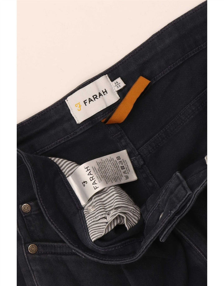 Farah Ανδρικό Slim Jeans W36 L32 Navy Blue Cotton