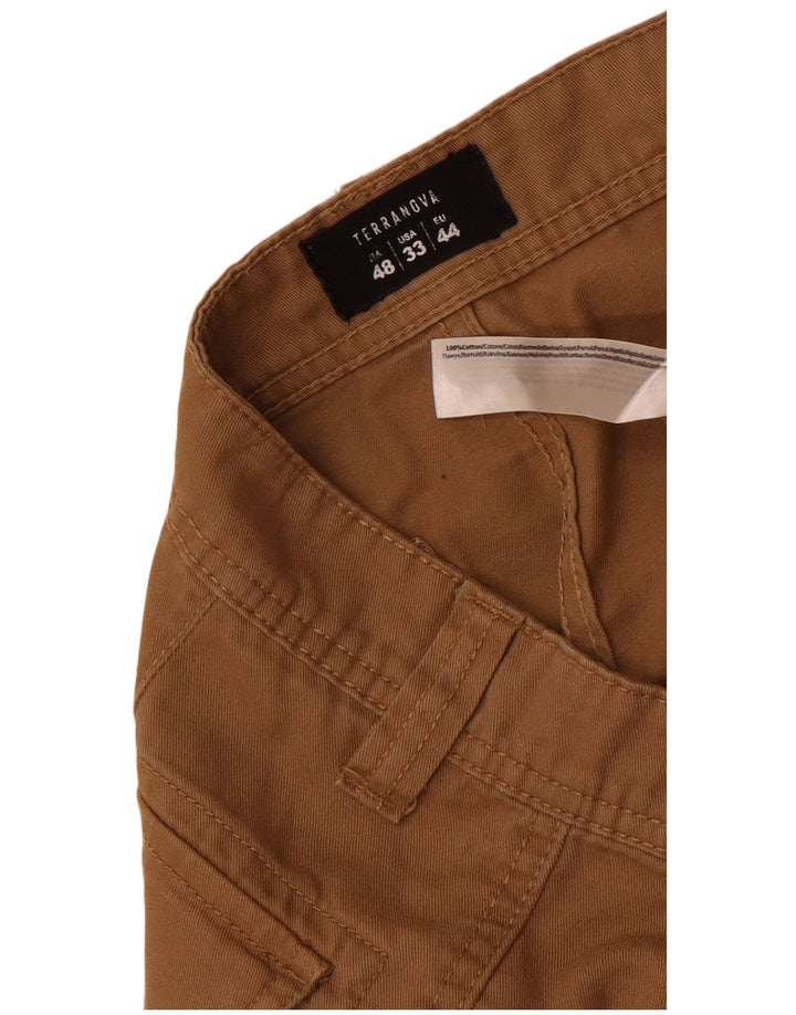 Terranova Ανδρικό Σορτς Cargo IT 48 Medium W33 Καφέ Βαμβακερό
