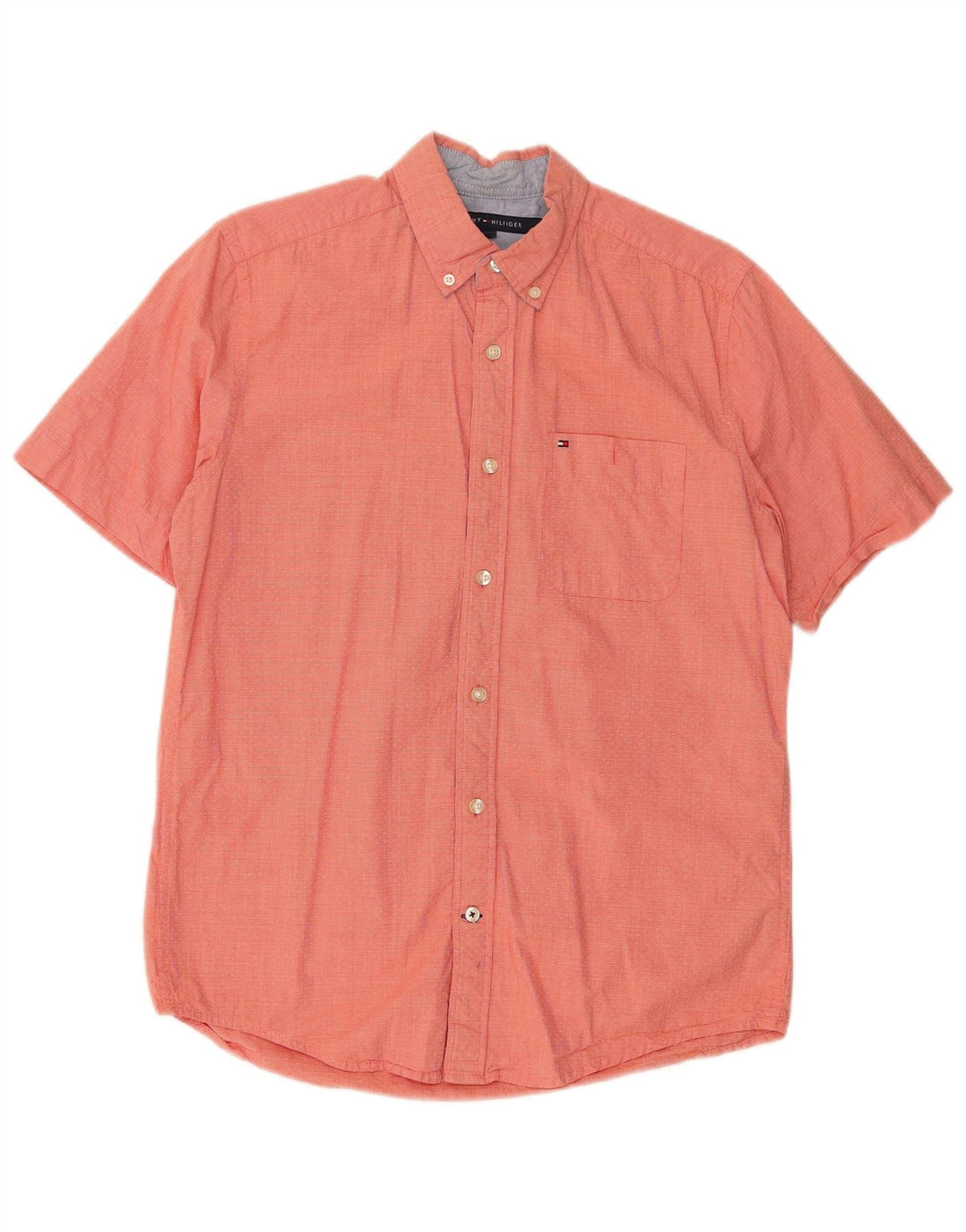 Tommy Hilfiger Ανδρικό κοντομάνικο πουκάμισο Classic Fit Small Red Houndstooth