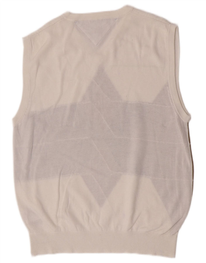 Ανδρικό γιλέκο Tommy Hilfiger Tank Top Medium White Argyle/Diamond Cotton