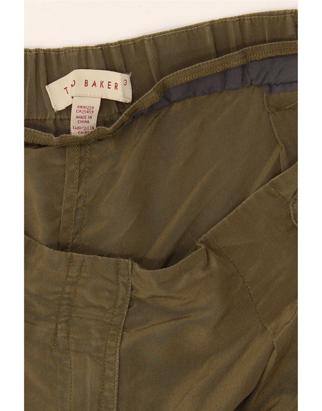 Ted Baker Γυναικείο ψηλόμεσο παντελόνι Cargo Μέγεθος 3 Medium W34 L28 Khaki