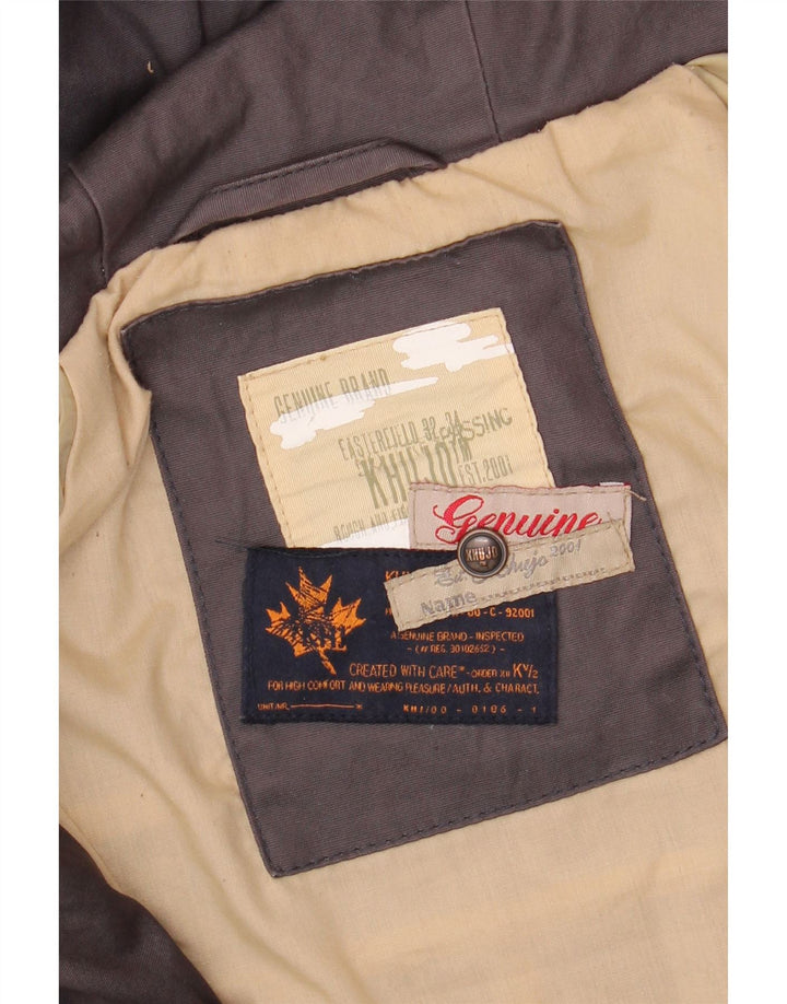 KHUJO Womens Hooded Parka Jacket UK 14 Medium Grey Polyester Vintage KHUJO and Second-Hand KHUJO from Messina Hembry 