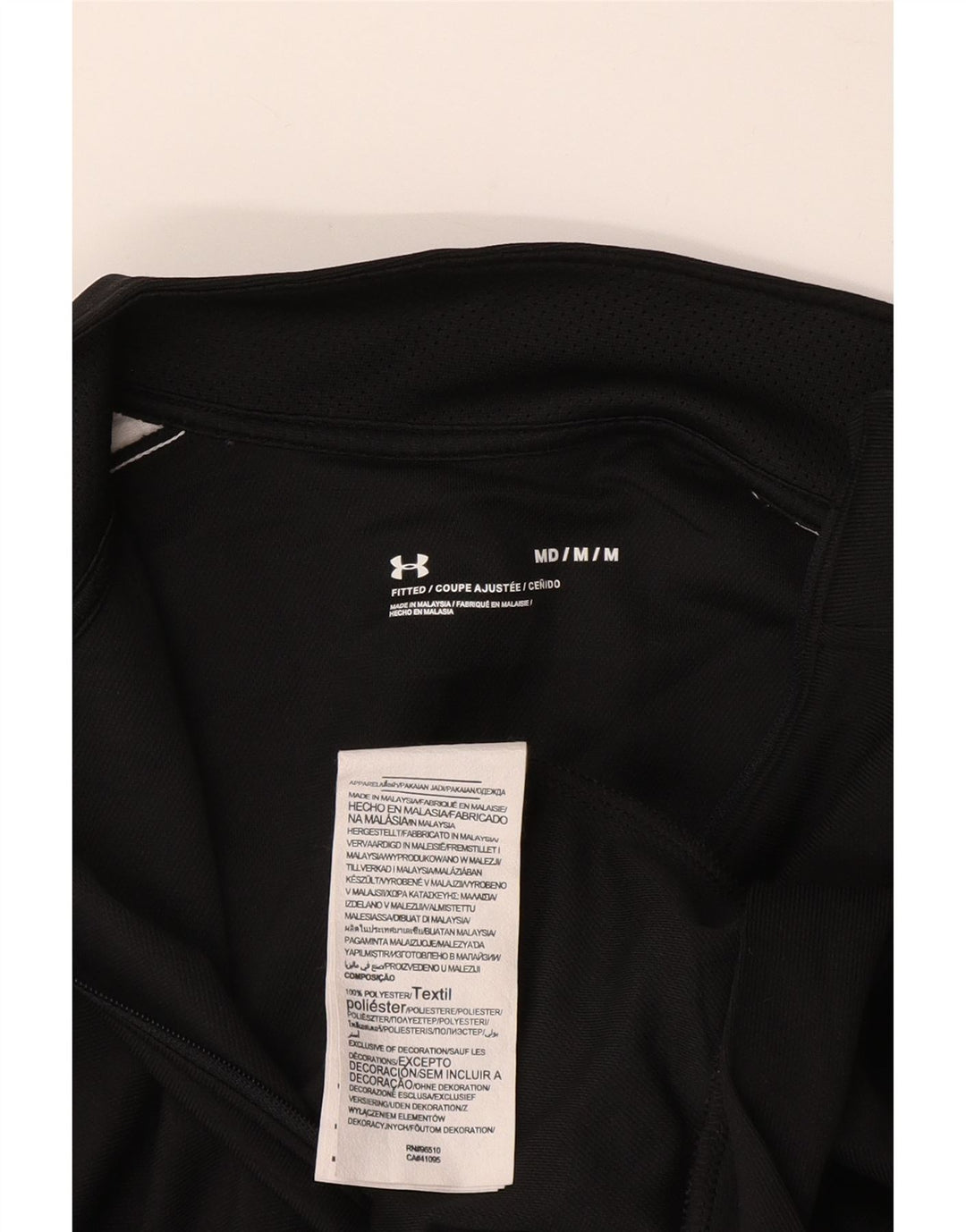 Ανδρική φόρμα αθλητικής φόρμας UNDER ARMOR, Μπουφάν μεσαίου μαύρου χρώματος