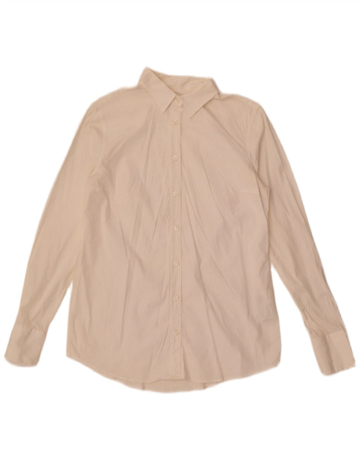 Fred Perry Γυναικείο πουκάμισο UK 18 XL Λευκό βαμβακερό