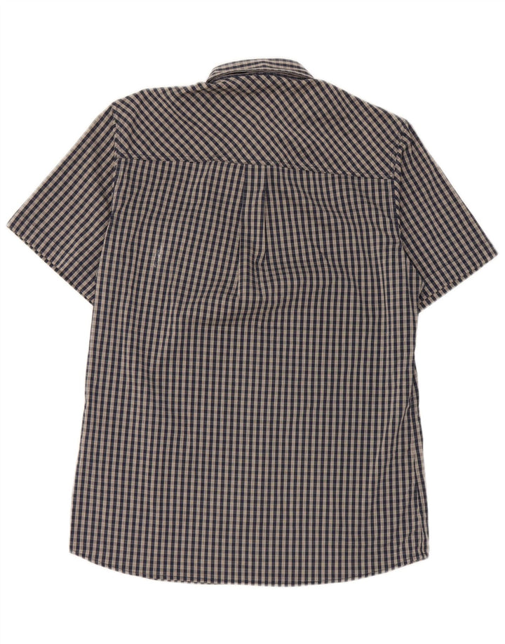 Ανδρικό κοντομάνικο πουκάμισο Rohan Μικρό Navy Blue Gingham Polyester