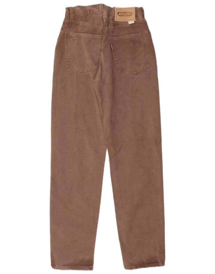 AVIATIC Γυναικείο Tapered Jeans W28 L31 Καφέ Βαμβακερό