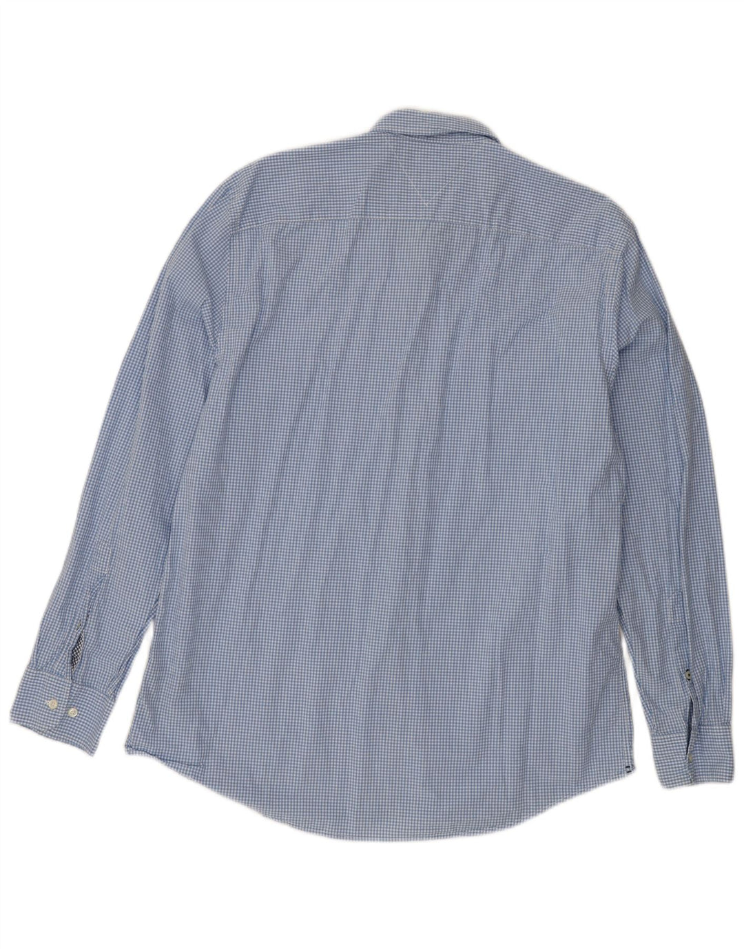 Tommy Hilfiger Ανδρικό πουκάμισο με κανονική εφαρμογή XL Blue Gingham Cotton