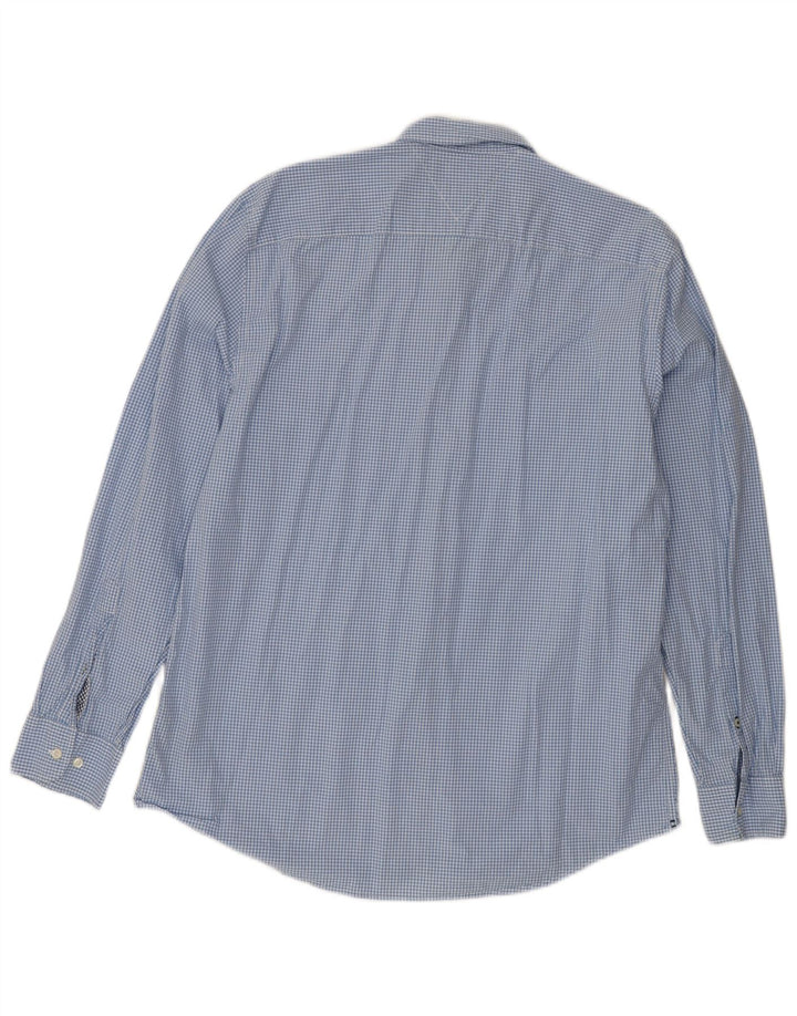 Tommy Hilfiger Ανδρικό πουκάμισο με κανονική εφαρμογή XL Blue Gingham Cotton