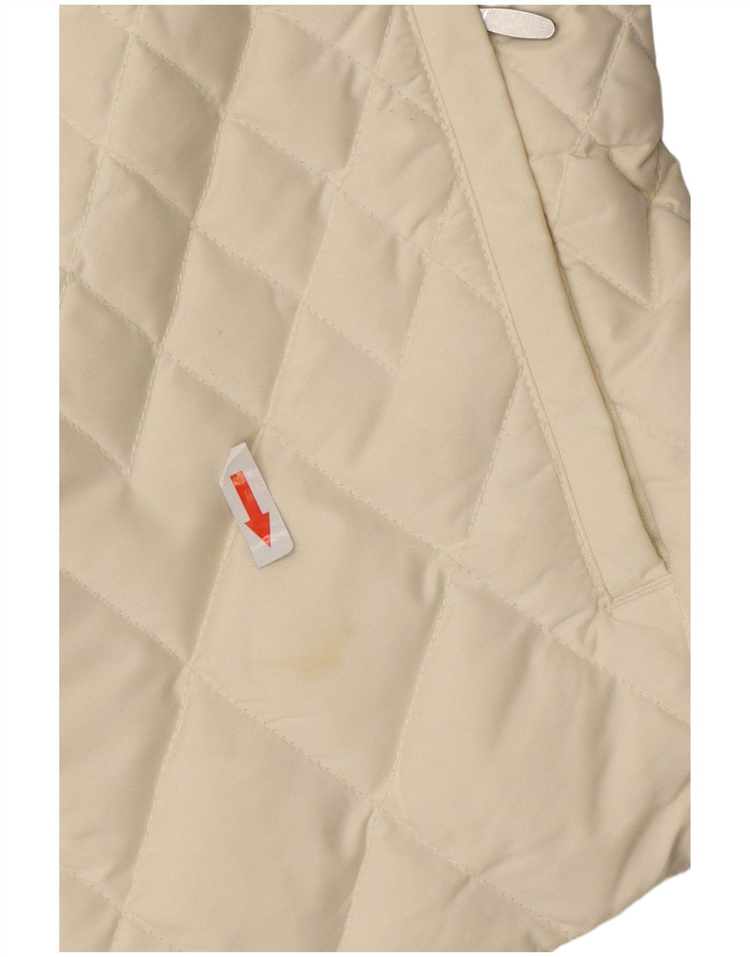 Eddie Bauer Γυναικείο padded Gilet UK 16 Large Off White Polyester