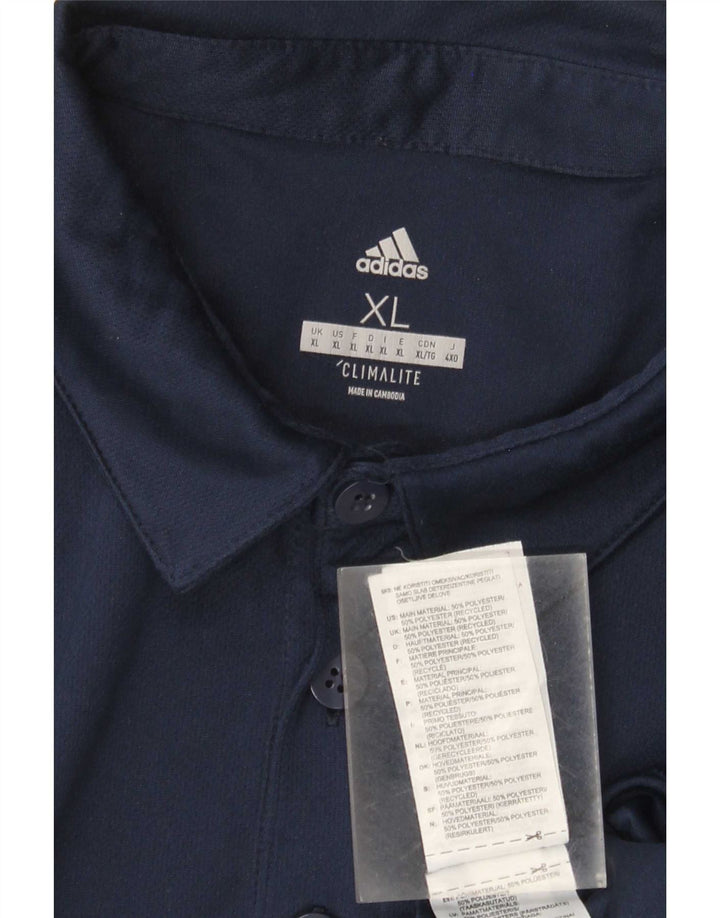 Ανδρικό πουκάμισο Adidas Climalite Polo XL Navy Blue Polyester