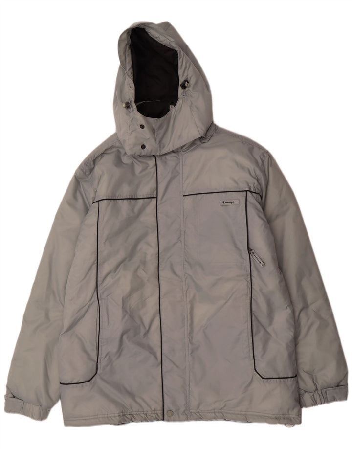 Ανδρικό μπουφάν με κουκούλα CHAMPION UK 42 XL Blue Polyamide
