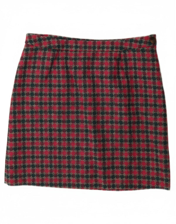 Γυναικεία μίνι φούστα LAURA ASHLEY UK 16 Μεγάλη W36 πολύχρωμη μαλλί με στίγματα