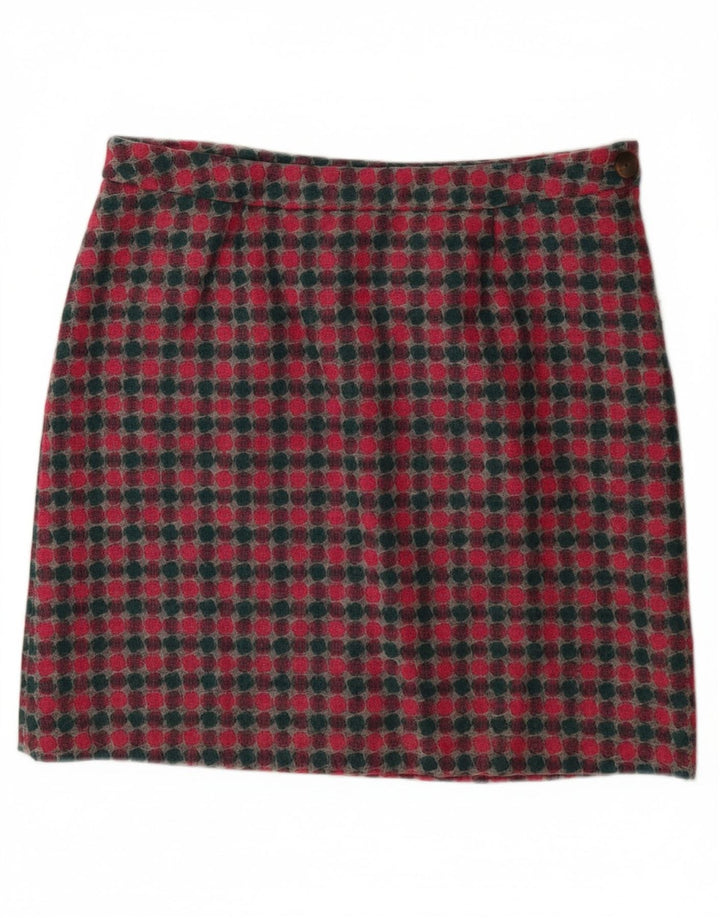 Γυναικεία μίνι φούστα LAURA ASHLEY UK 16 Μεγάλη W36 πολύχρωμη μαλλί με στίγματα