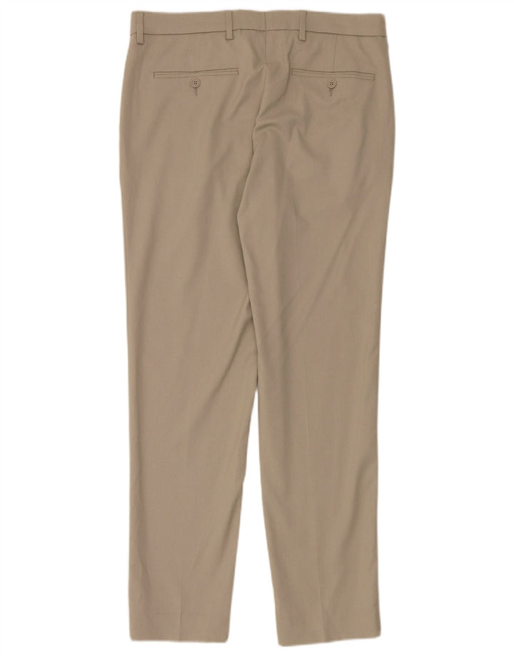 Marks & Spencer Ανδρικό Slim παντελόνι Chino W34 L31 Beige Polyester