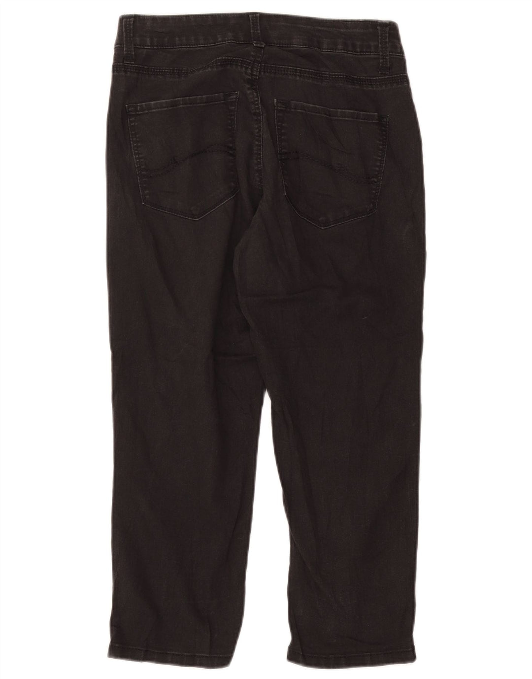 Lee Womens Easy Fit Capri Jeans US 8 Medium W28 L21 Μαύρο βαμβακερό