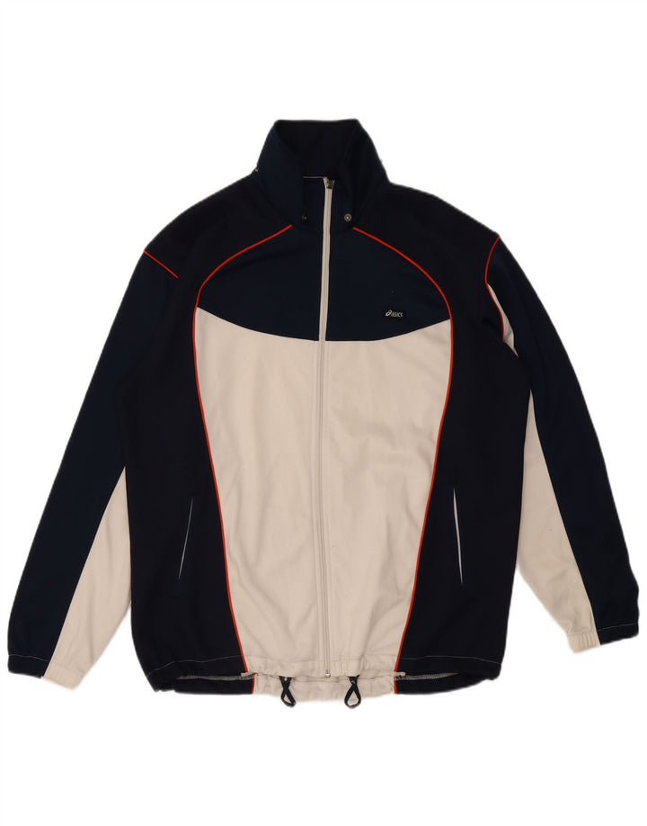 Ανδρική αθλητική φόρμα Asics Top Jacket Μεγάλο μπλε ναυτικό χρώμα πολυεστέρα
