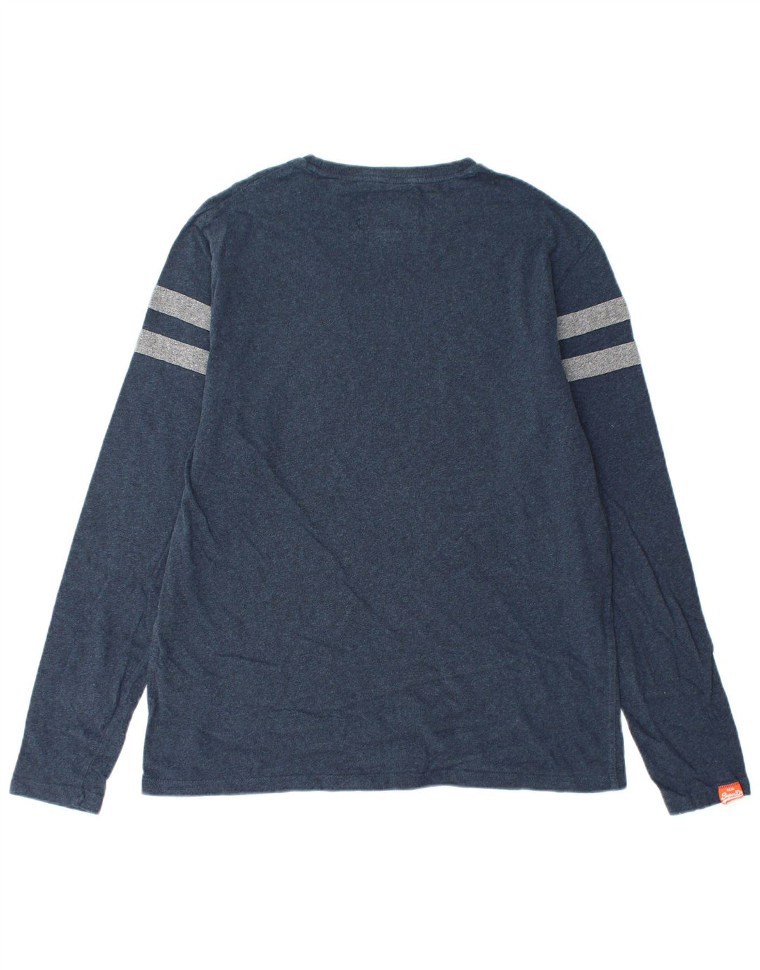 Ανδρικό μπλουζάκι SUPERDRY μακρυμάνικο 2XL Navy Blue Colourblock Βαμβακερό