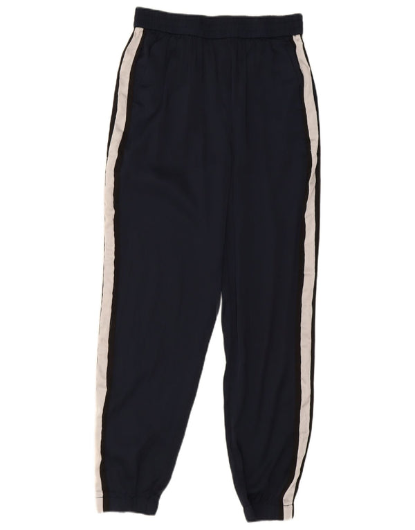 Zara Γυναικεία αθλητική φόρμα Παντελόνι Joggers UK 4 XS Navy Blue Colourblock