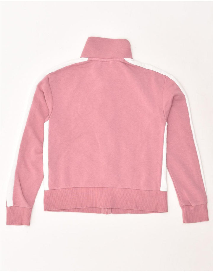 PUMA Womens Tracksuit Top Jacket UK 6 XS Pink Colourblock Cotton | Vintage Puma | Thrift | Second-Hand Puma | Used Clothing | Messina Hembry 