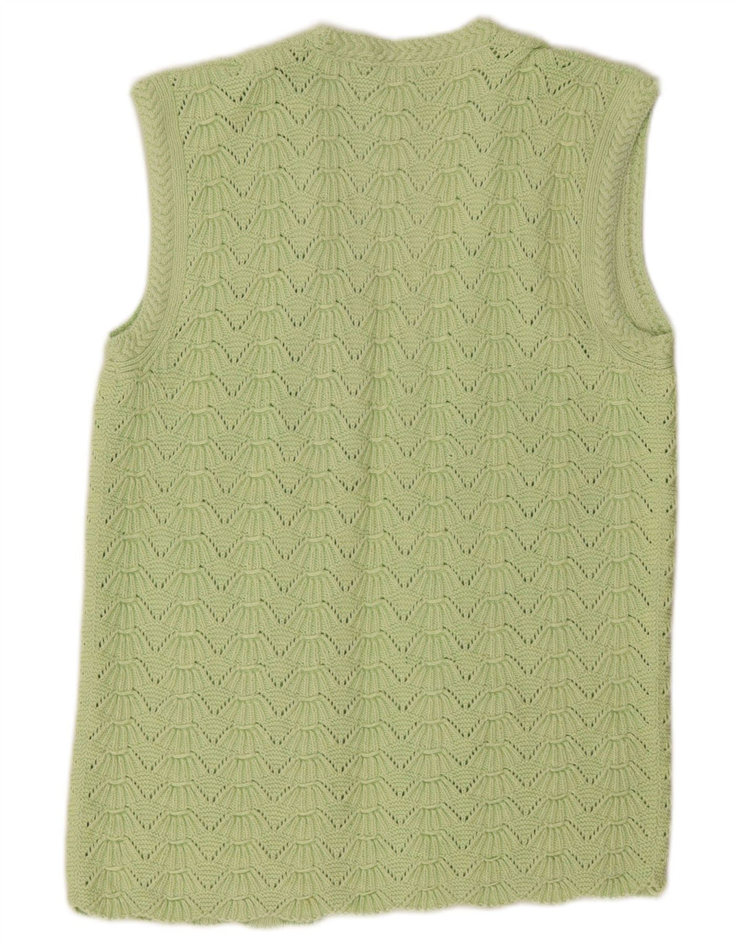 Vintage γυναικείο ανοιχτό πουλόβερ UK 14 Medium Green