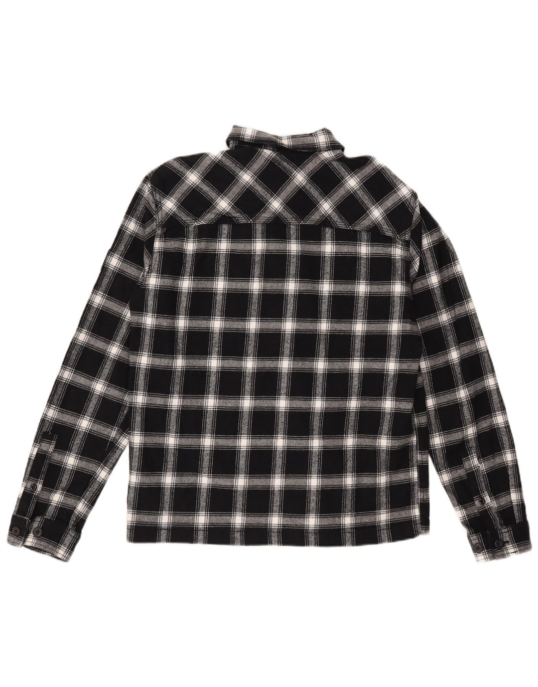 Jack & Jones Ανδρικό πουκάμισο με άνετη εφαρμογή φανέλα, μεσαίο μαύρο βαμβακερό