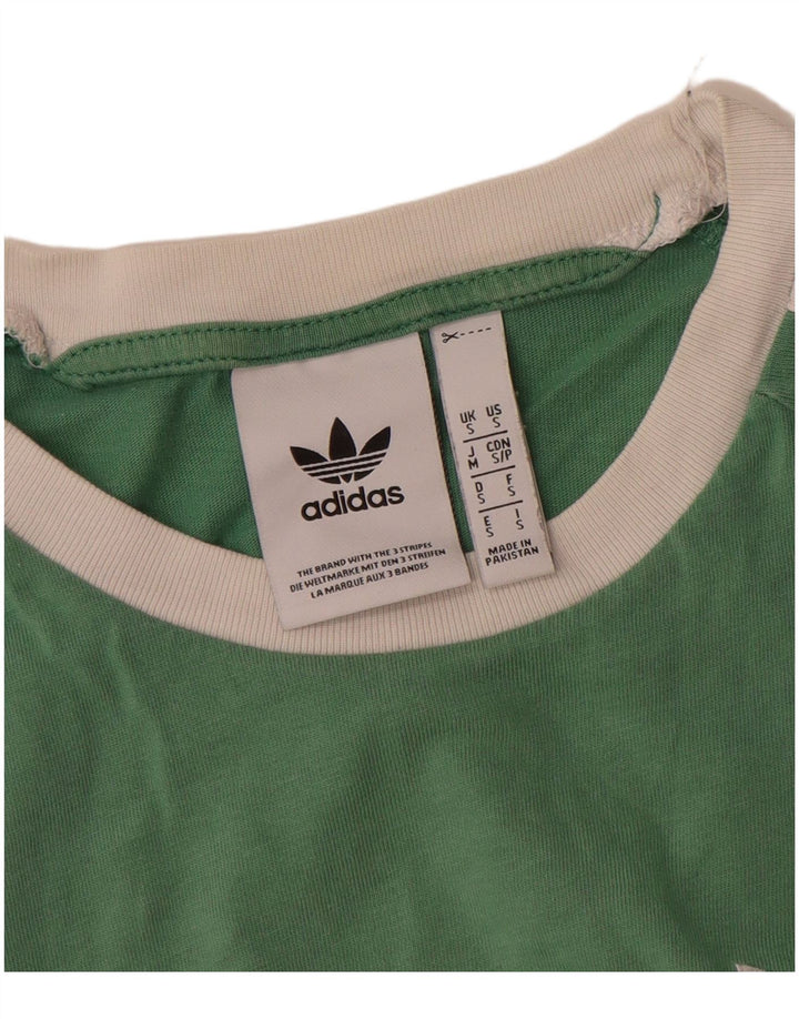 Ανδρικό T-Shirt Adidas Top Μικρό πράσινο βαμβακερό