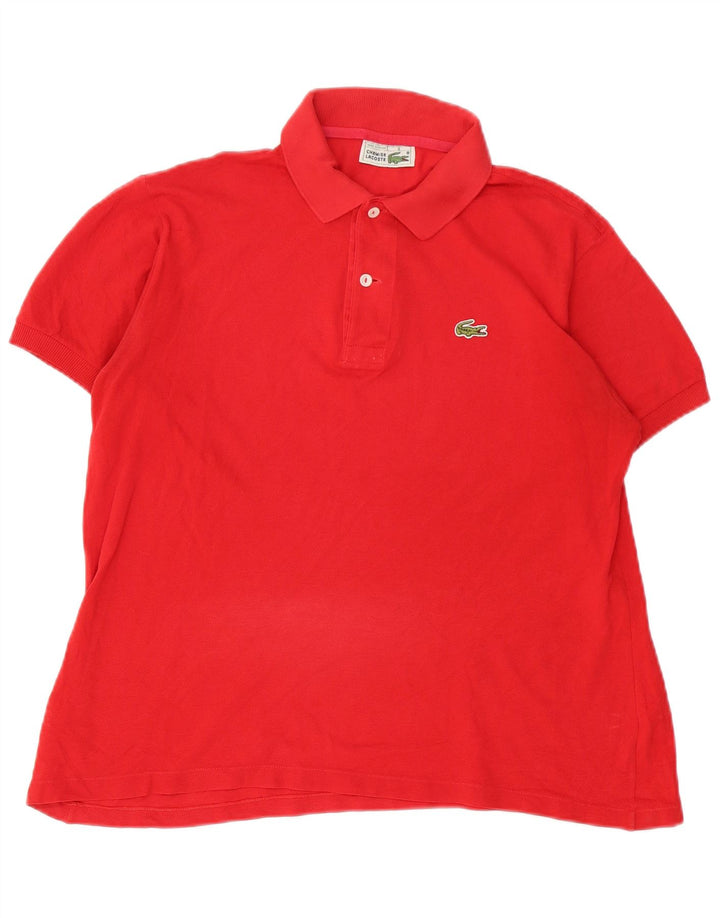 Ανδρικό πουκάμισο πόλο Lacoste, μέγεθος 5, μεγάλο κόκκινο βαμβακερό