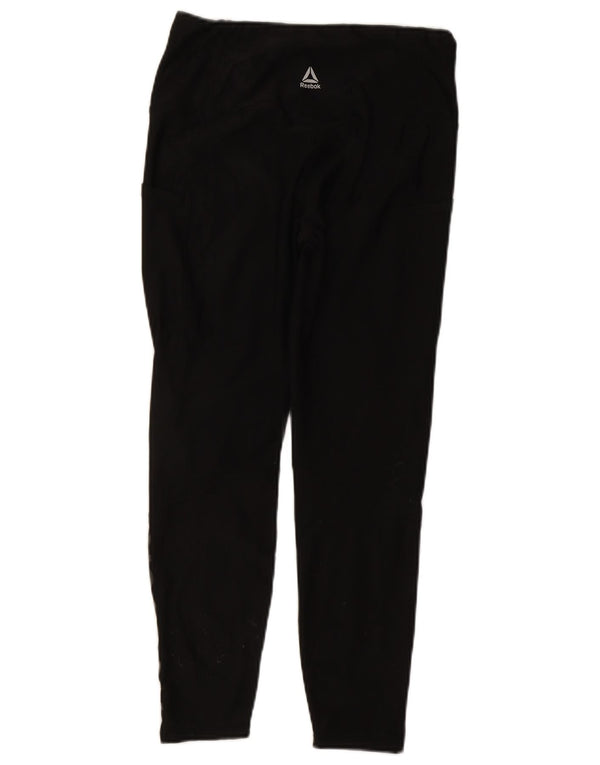 Γυναικεία γραφικά κολάν Reebok UK 12 Medium Black