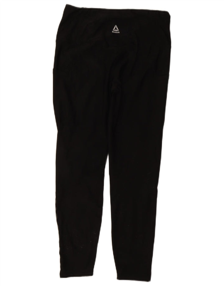 Γυναικεία γραφικά κολάν Reebok UK 12 Medium Black
