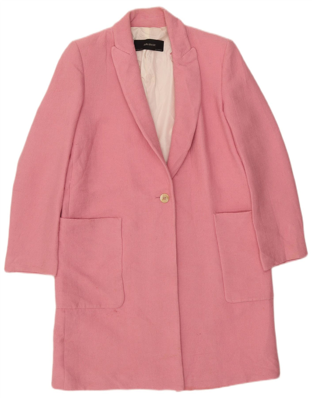 Zara Γυναικείο Πανωφόρι UK 10 Small Pink Viscose