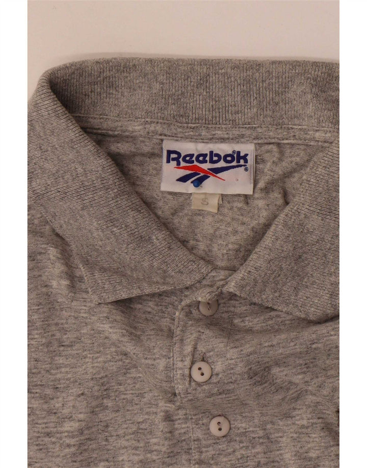 Ανδρικό πουκάμισο πόλο της Reebok σε γκρι μικρούς τόνους
