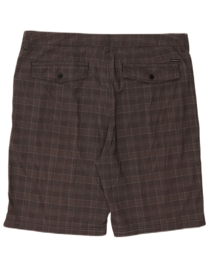 Ανδρικό σορτς Chino Quiksilver W38 XL Γκρι Houndstooth Πολυεστέρας