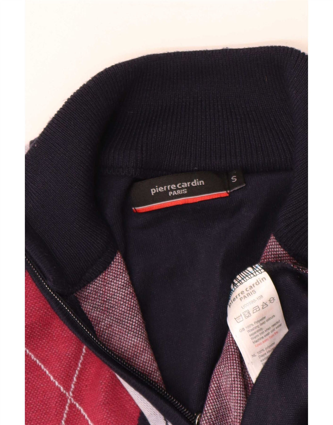 Ανδρικό πουλόβερ Pierre Cardin Ζακέτα Small Navy Blue Argyle/Diamond