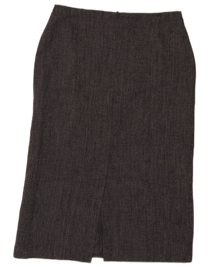 Marks & Spencer Γυναικεία Midi ίσια φούστα UK 14 Μεγάλη W32 Γκρι
