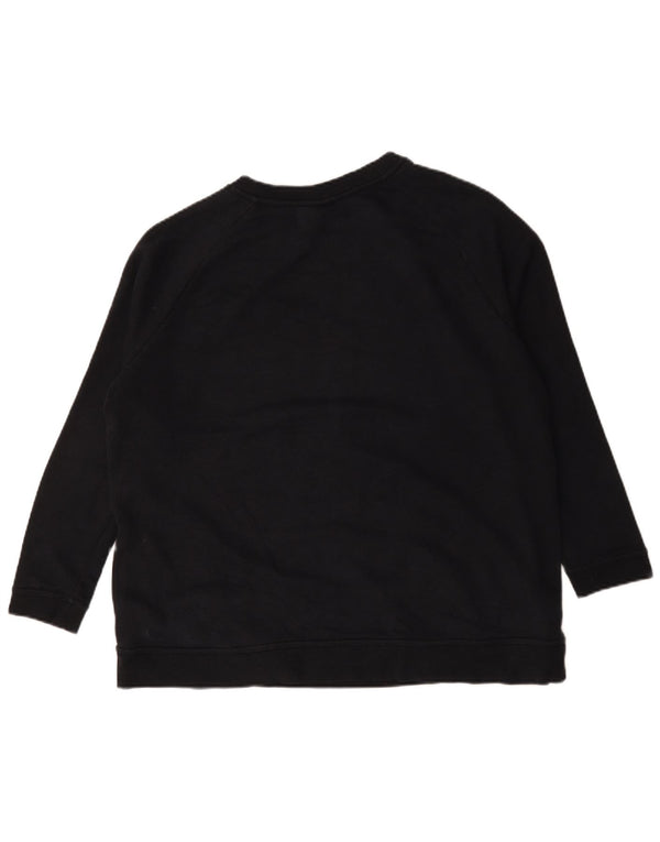 Γυναικείο γραφικό υπερμεγέθη φούτερ Nike Jumper UK 18 XL Μαύρο βαμβακερό