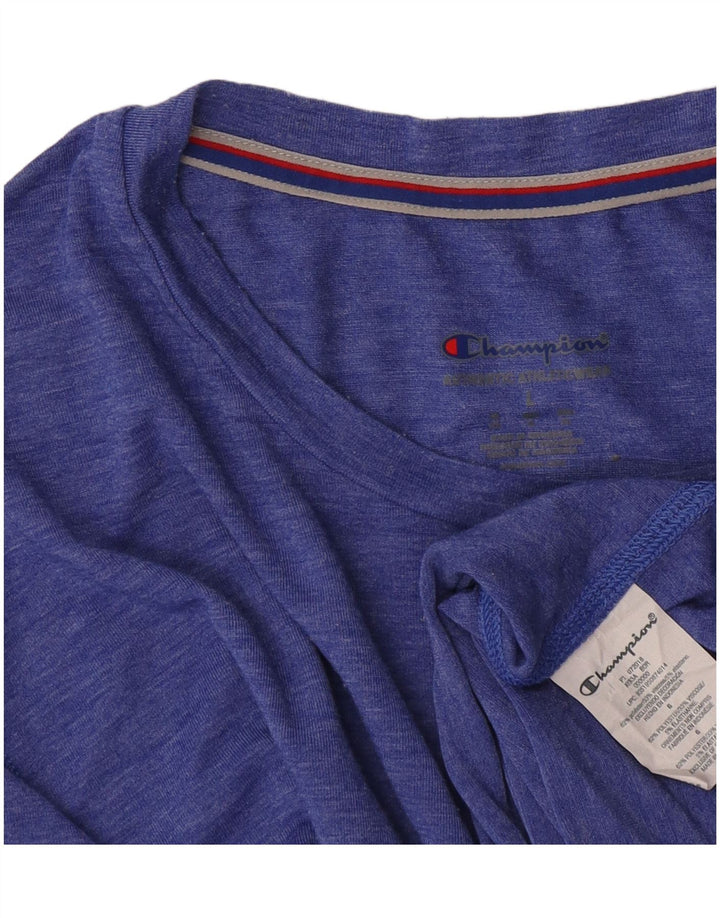 Ανδρικό T-Shirt Champion Top Large Blue Flecked Polyester