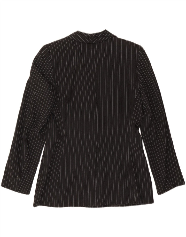 RENATO BALESTRA Γυναικείο σακάκι με 3 κουμπιά σακάκι IT 46 μεγάλο μαύρο ρίγες