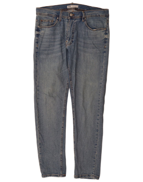 Zara Ανδρικό Slim Jeans EU 44 Large W34 L32 Μπλε βαμβακερό