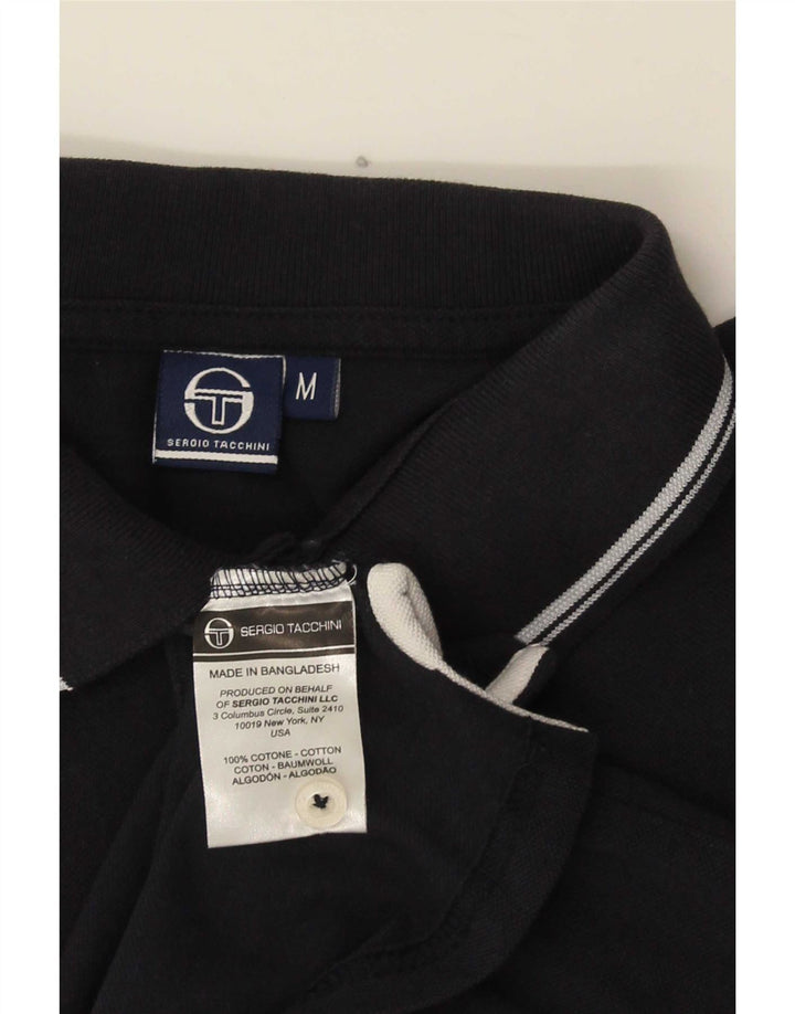 Sergio Tacchini Ανδρικό πουκάμισο Polo, Βαμβακερό μεσαίο ναυτικό
