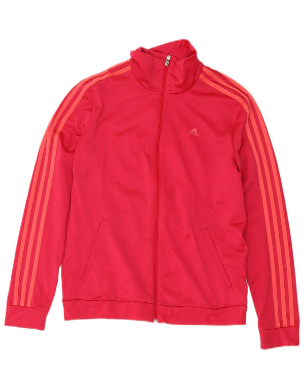 Γυναικεία αθλητική φόρμα Adidas Top Jacket UK 12/14 Medium Pink Polyester Sports