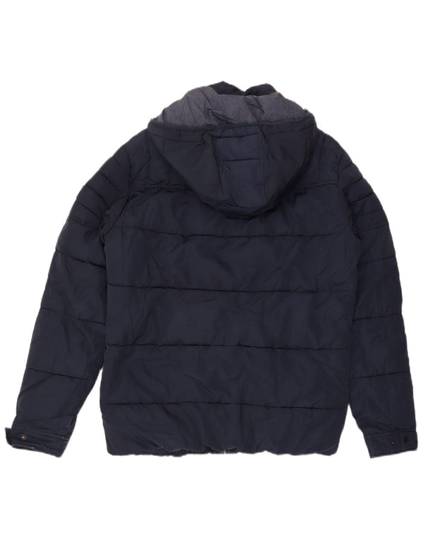 Jack & Jones Ανδρικό μπουφάν με κουκούλα UK 40 Large Navy Blue