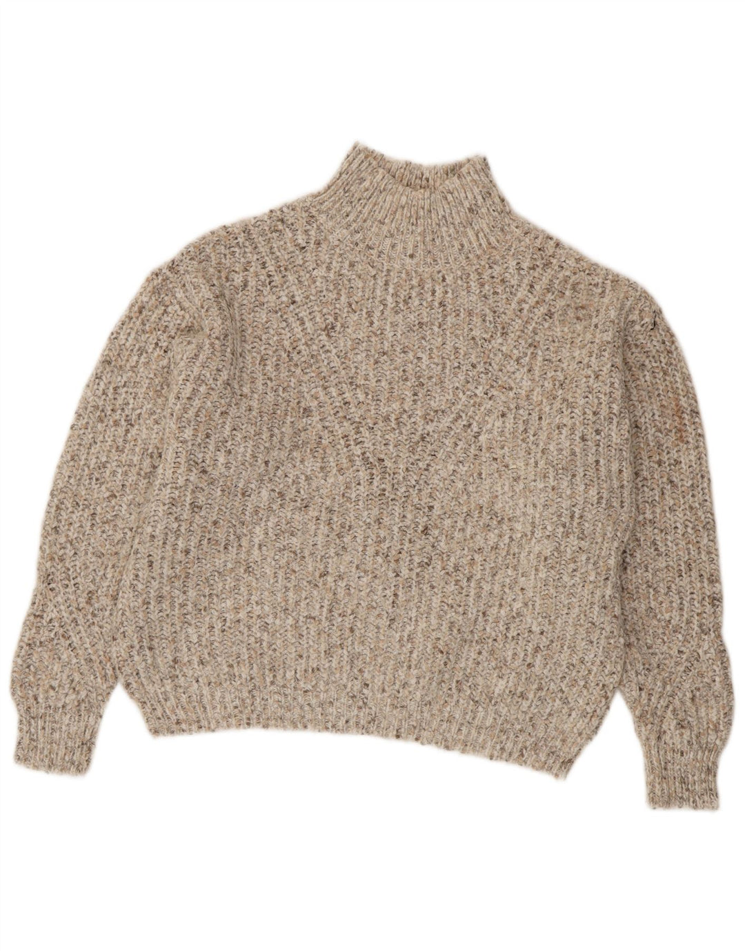 Marks & Spencer Γυναικείο πουλόβερ με λαιμό χελώνα UK 14 Medium Beige