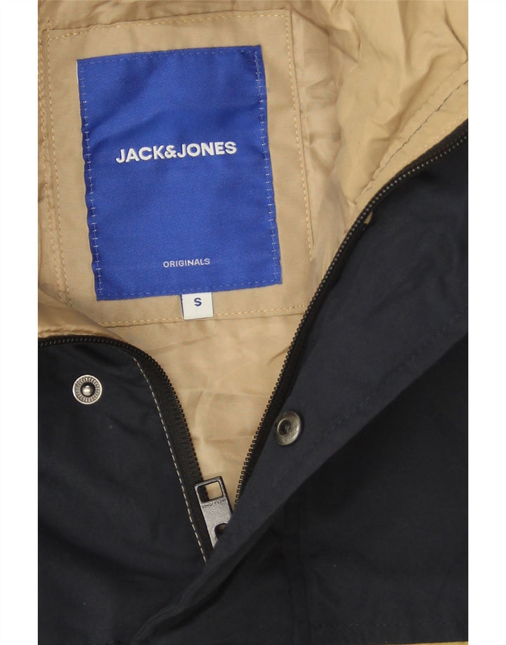 Jack & Jones Ανδρικό γραφικό τζάκετ UK 36 Small Beige Colourblock