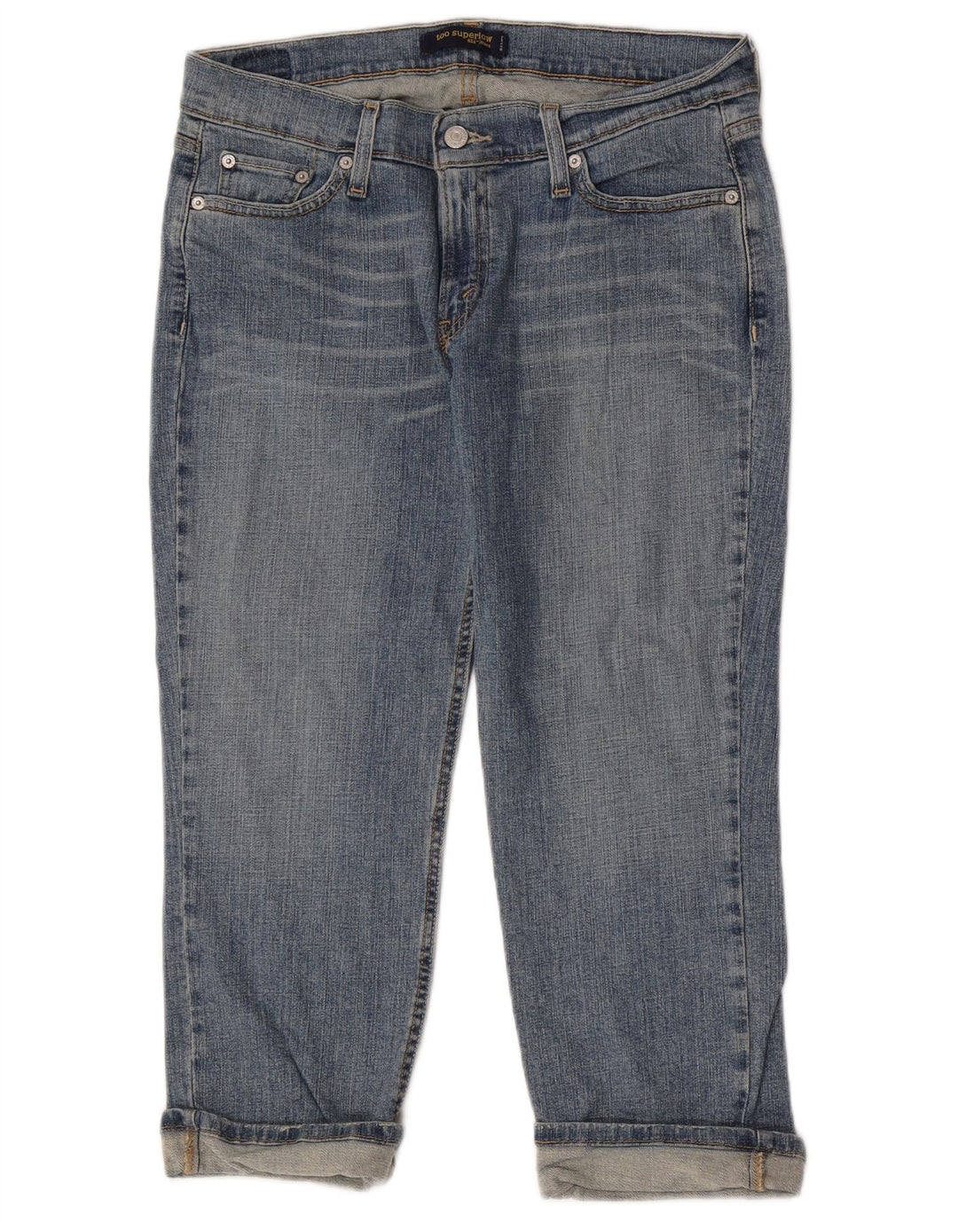 Levi's Womens 524 Super Low Capri Jeans W32 L23 Blue