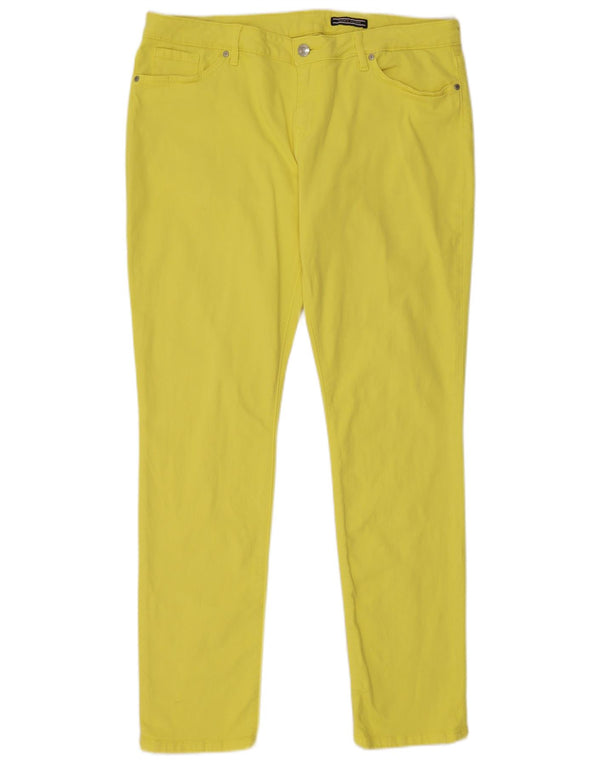 TOMMY HILFIGER Γυναικείο Slim Jeans W34 L32 Κίτρινο βαμβακερό