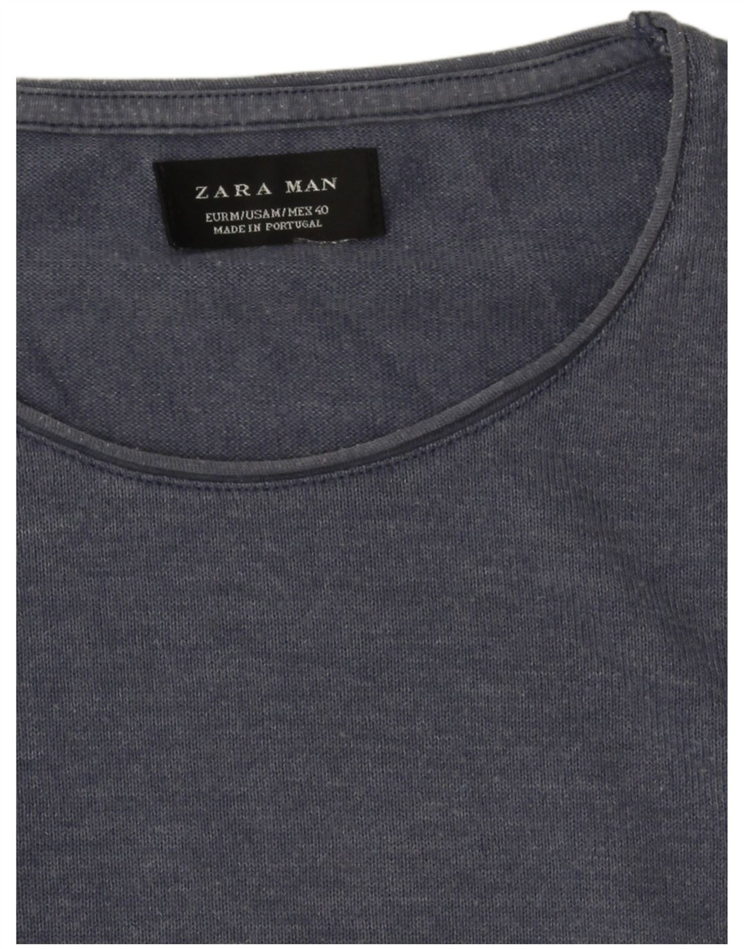 Ανδρικό T-Shirt Zara Top Medium Navy Blue
