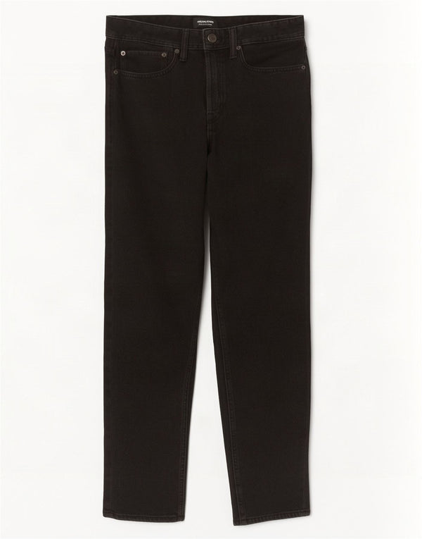 Jack & Jones Ανδρικό τζιν ίσιο W32 L32 μαύρο βαμβακερό