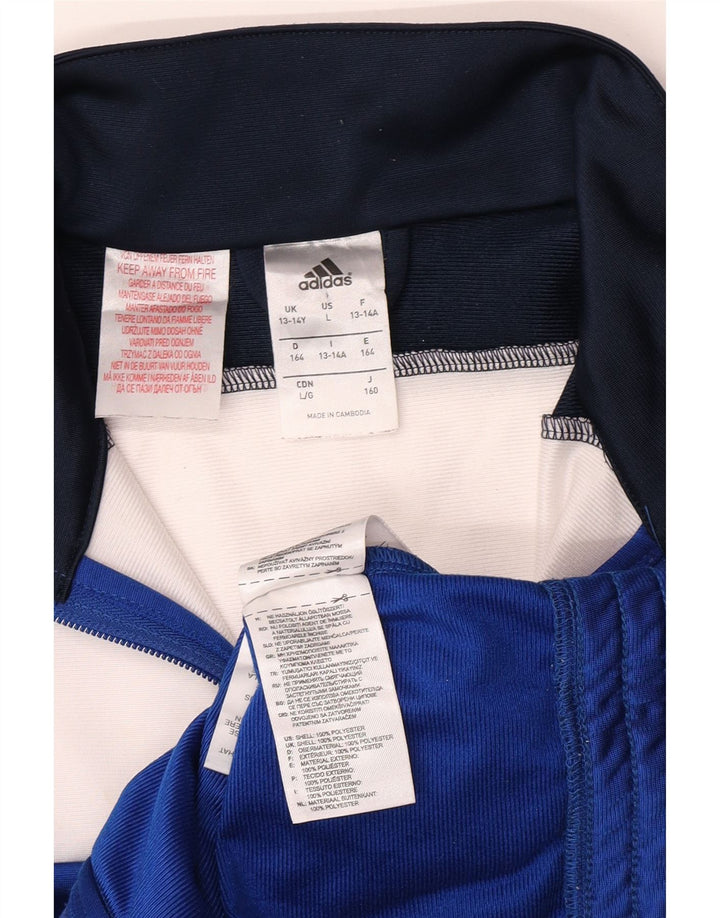 Adidas Boys αθλητική φόρμα 13-14 ετών Μπλε πολυεστέρας
